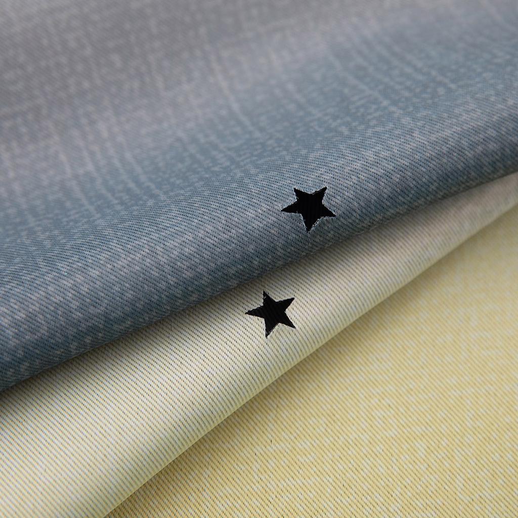 Star Curtains Stars Blackout Curtains for Kids Girls Bedroom Living Room Colorful Double Layer Star Window Curtains