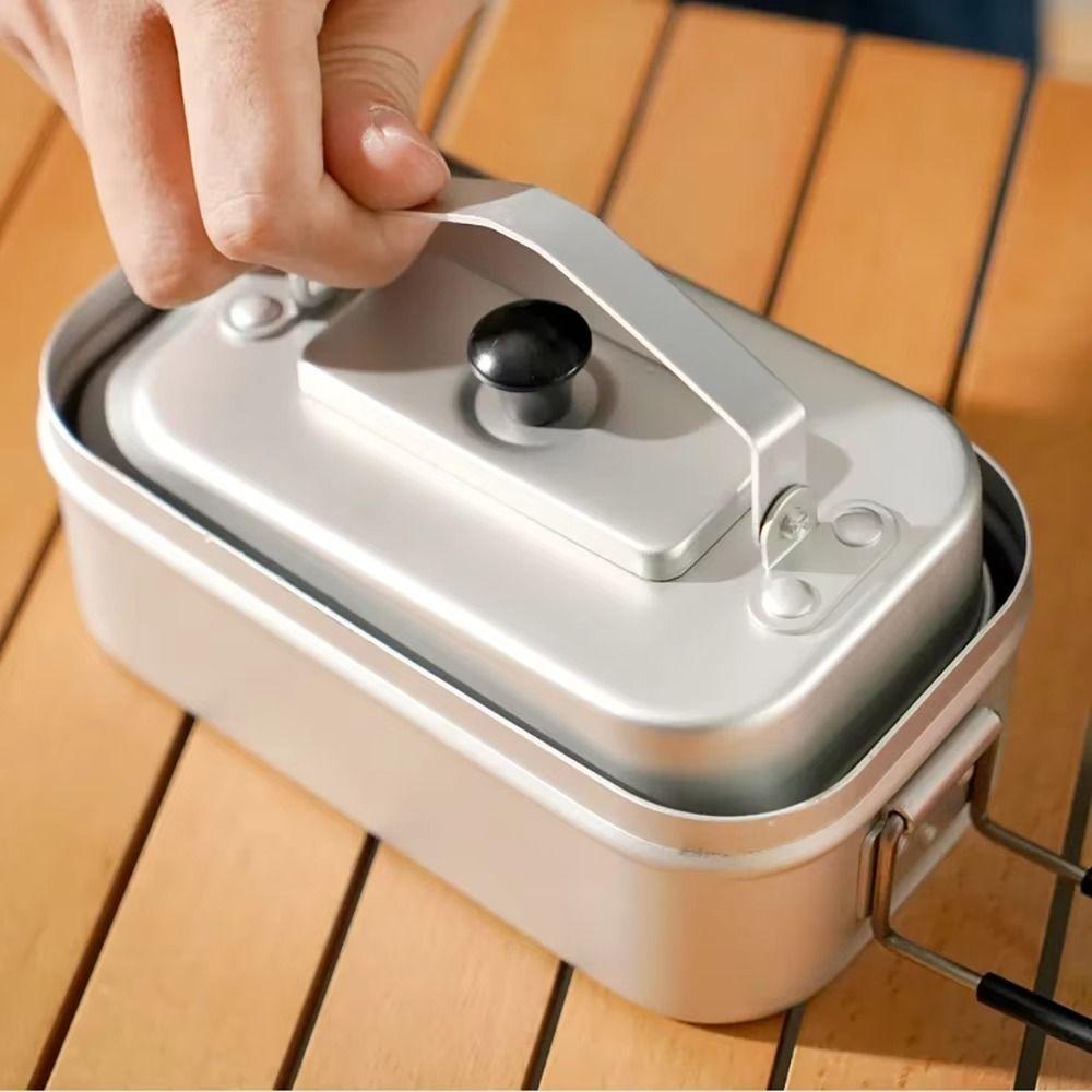 Hliníková slitina Camping Čajová konvice Venkovní piknikový obědový box Praktické nádobí