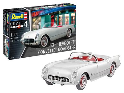 German Revell 53 Corvette Roadster Plastic Model 07718 1/24