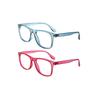 TUREZING Presbyopia Eyeglasses Ornamental Diopter Eyeglasses for Ladies and Gentlemen Square Shaped Super Lightweight Flexible Spring Hinge