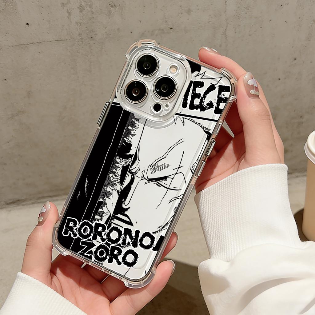 Anime Luffys Zoros Phone Case For iPhone 17 16e 16 15 14 13 12 11 Mini Air Pro Max X XR XSMax 7 8 Plus Anti Fall Clear