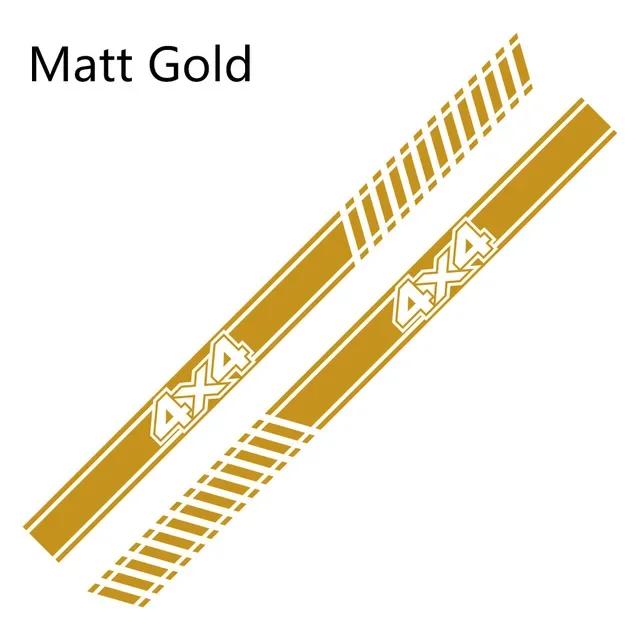 

2 шт. DIY наклейка на автомобиль длинные боковые полосы наклейка виниловая пленка для LADA NIVA 4X4 украшения автомобилей авто тюнинг аксессуары золотой