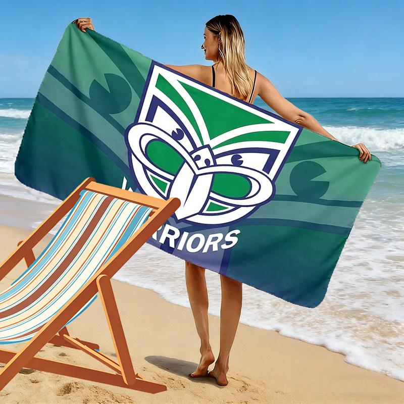 New Zealand Warriors Print Beach Towel, Large Soft Quick Dry Towel for Beach Camping Swimming
