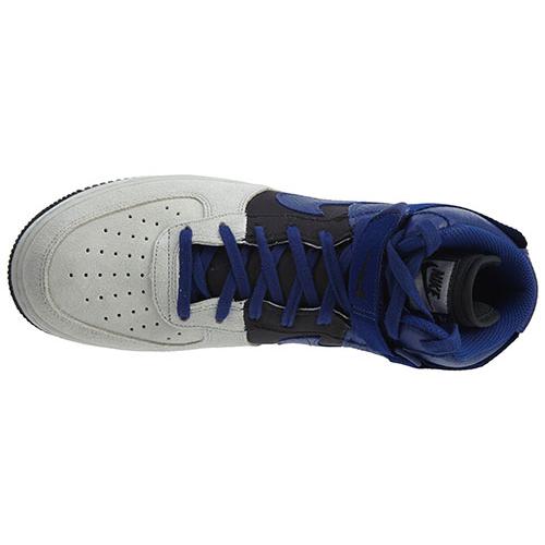 New Nike Air Force 1 High '07 LV8 Pure Platinum Deep Royal Blue 806403-009