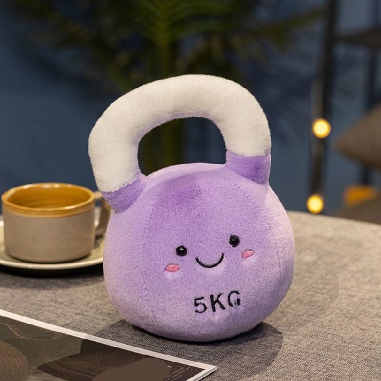 Spielerisches ÜbungswurfkissenSpielzeug Weicher Plüsch Kettlebell Sensorische Entwicklung Babygeschenk Weiß