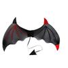 3Pcs/Set Bat Wings with Tail Halloween Cosplay Props Funny Demon Wings Set  Adult/kids
