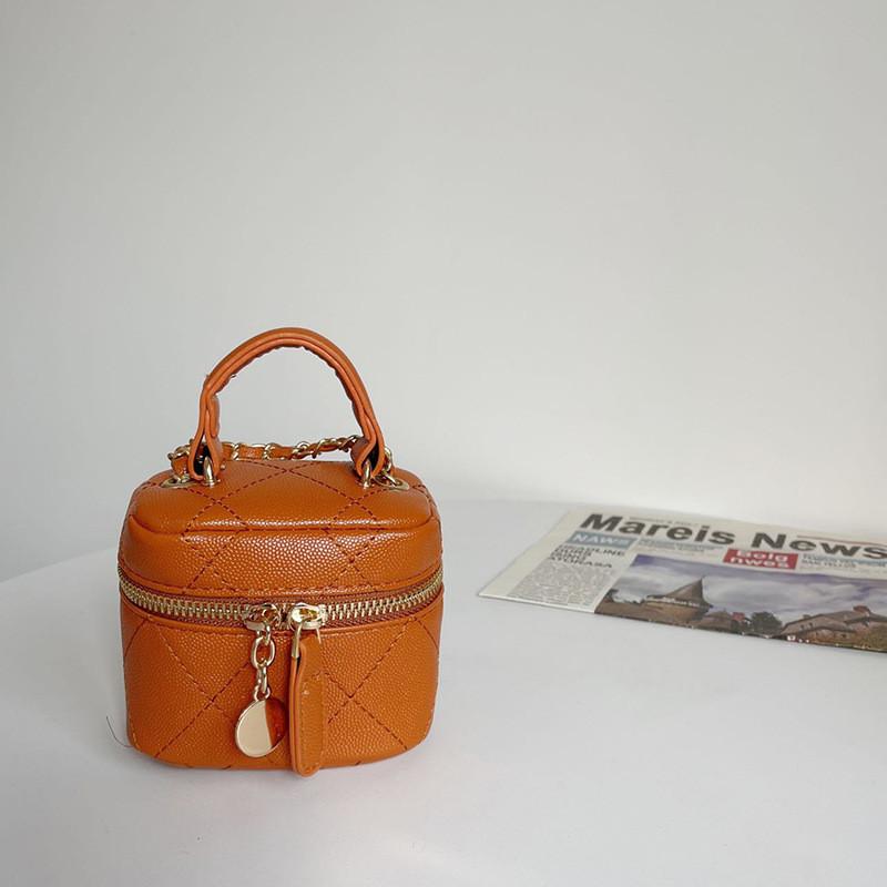 Stylish Mini Girls Bucket Bag Trendy Korean Chain Strap Fashion Accessory For Kids