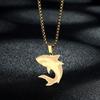 Fashion Shark Necklace Pendant Stainless Jewelry Punk Clavicle Chain Shark charm Pendant Necklaces for Women Party