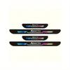 4pcs Sports Car Door Sill Protector, Reflective Car Door Sill Anti-Scratch Sticker, Door Sill Protector Strip, Car Decorative Sticker