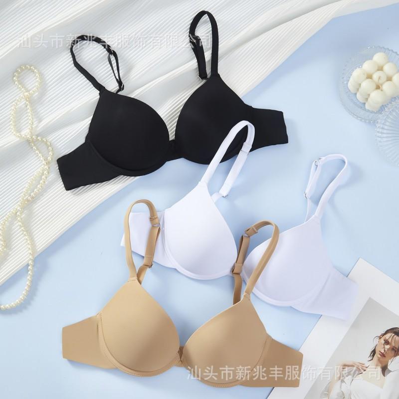 Womens Underwire Bra Push Up Adjustable Strap T-Shirt Daily Wear