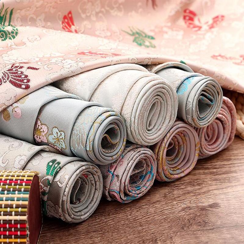 100x150cm Brocade Jacquard Fabric Satin Clothing Hanfu Sewing Fabric Cloth DIY Material Dress Hanfu Pajamas Clothes Supplies