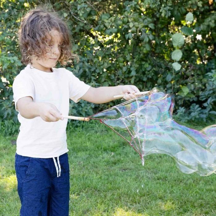 Bulles géantes toiles d'araignées