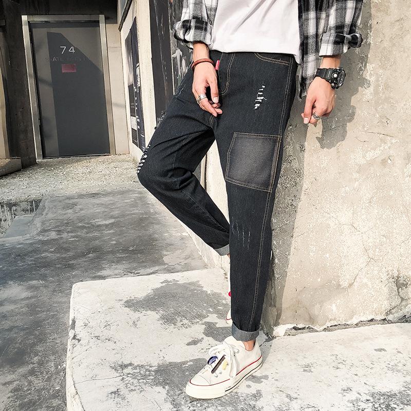 Verano pantalones de harén sueltos para hombres pantalones casuales de  nueve puntos pantalones de bolsillo rasgados para hombres comprar a buen  precio — entrega gratuita, reseñas reales con fotos — Joom