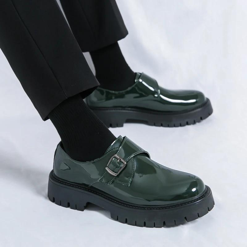 Men's Luxury Brand Leather Shoes Comfort Platform Work Casual Shoes Fashion Designer Wedding Formal Shoes Outdoor Men Dress Shoe