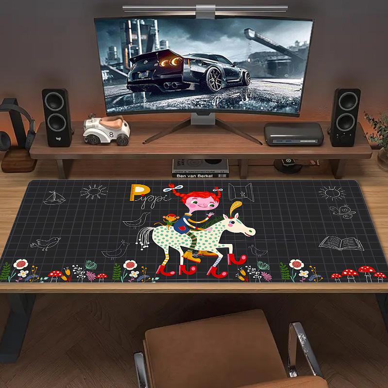 HorseNet Lace Solid Color Mouse Pad Large Gaming Table Cushion Non-slip Laptop Tablet Big Mousepad XXL Mat Mini PC Playmat With Lock edge