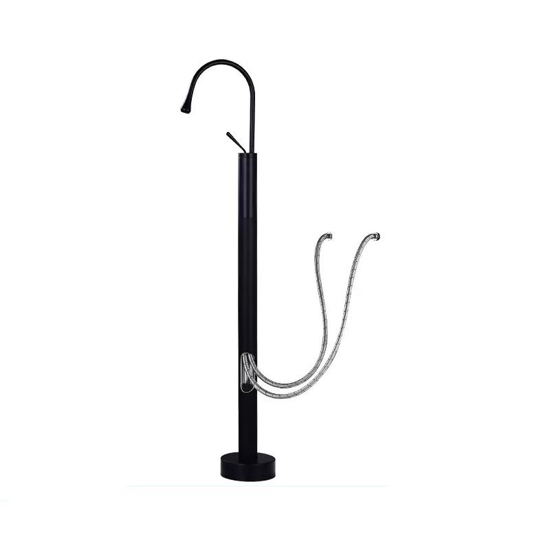 

Black Chrome Gold Brass Floor Stand Bathtub Shower Faucet Swivel Spout Bathroom Crane Bath Mixer Tap