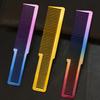 Electroplating Haircut Hairdressing Comb Colorful Rainbow Comb Portable Barber Hairdressing Tool Men Hair Salon Combs Brushes