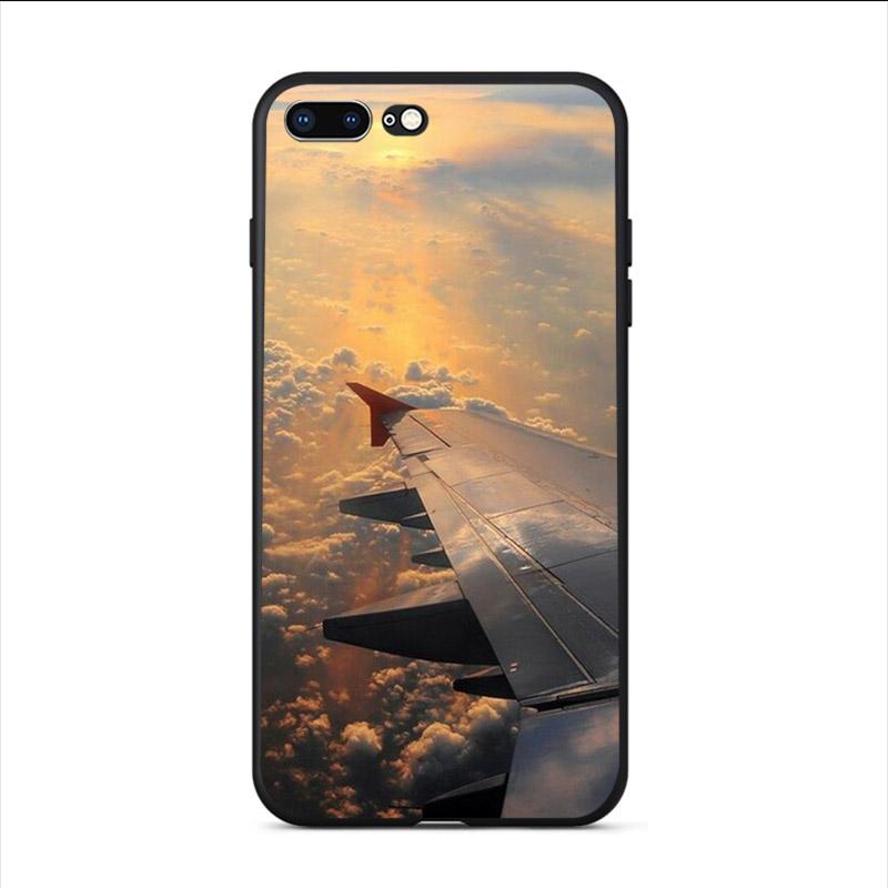 

Чехол для телефона с изображением самолета, самолета, путешествия, облака, для iPhone 5, 6S, 7, 8 plus 11 Pro X 6 XR 5S SE XS 2020 Max, Fundas Capa iPhone 11promax