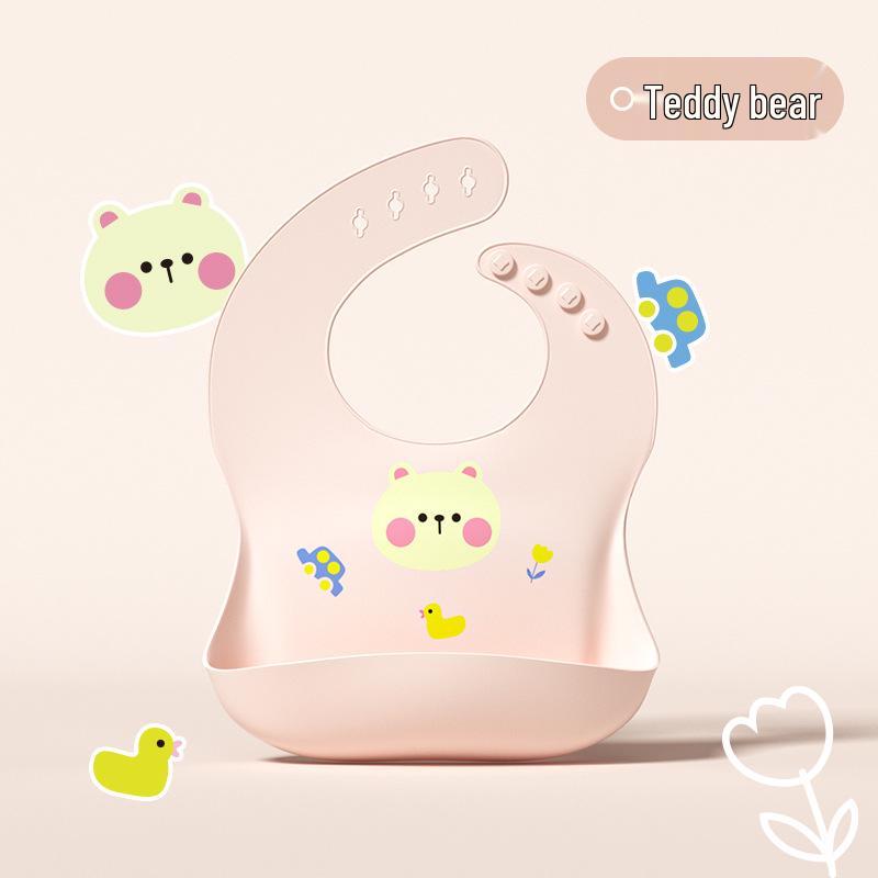 

Waterproof Silicone Baby Feeding Bib - Oil-Proof for Infants and Toddlers