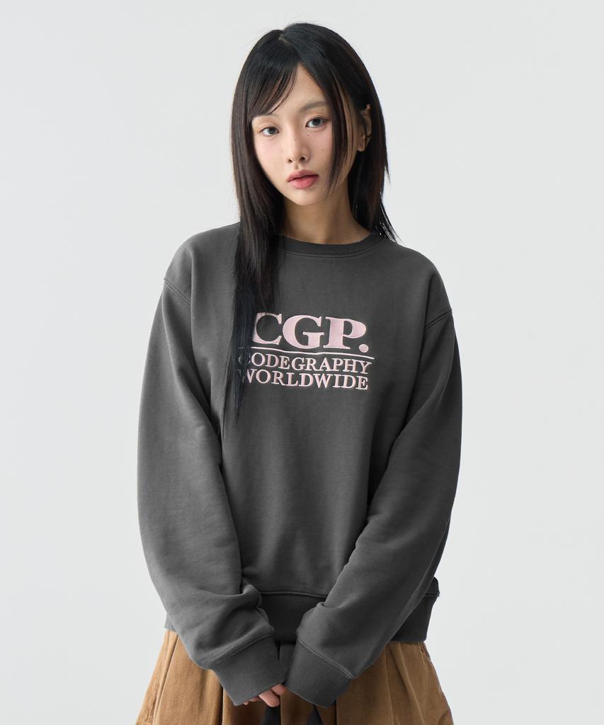 CGP (Women) Square Logo Sweatshirt_Charcoal