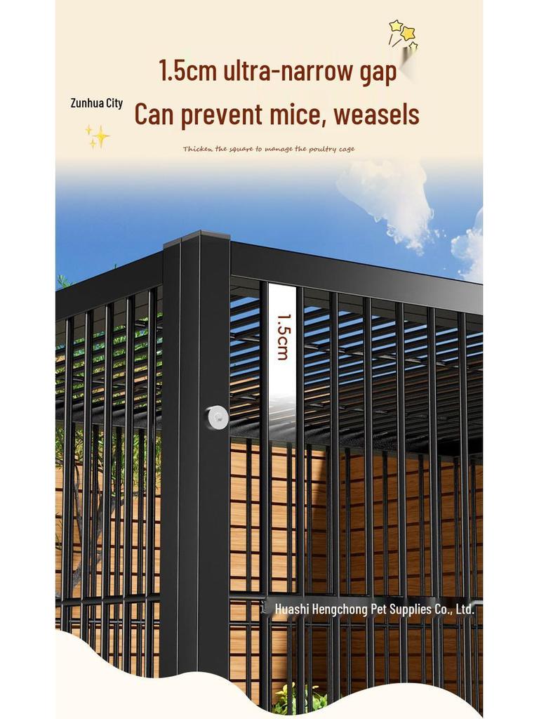 Extra Large Outdoor Chicken Cage with Egg Tray and Secure Enclosure