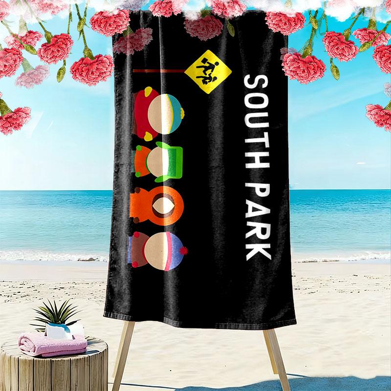 South Park Poster Print Beach Towel, Large Soft Quick Dry Towel for Beach Camping Swimming