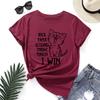 CUTE CAT Fashion Cotton T-Shirt Short Sleeve Round Neck Women 2d Print Tops