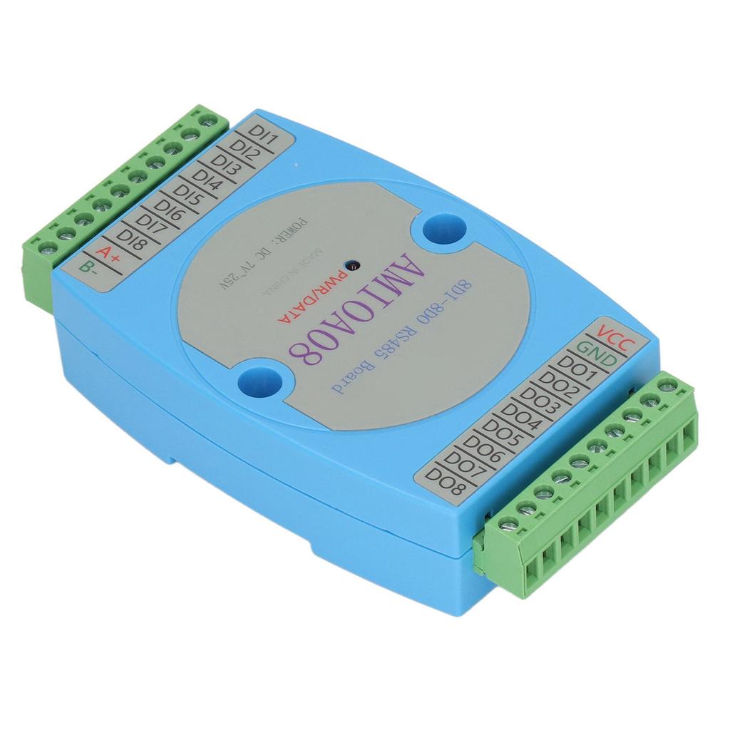 8DI 8DO Digital Input Output Module Optocoupler Isolation RS485 RTU Communication Control Panel