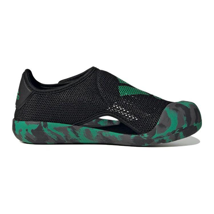 Adidas Altaventure 2.0 Simple Comfortable Non-Slip Durable Sandals Kids Sandals Black Green FZ6510