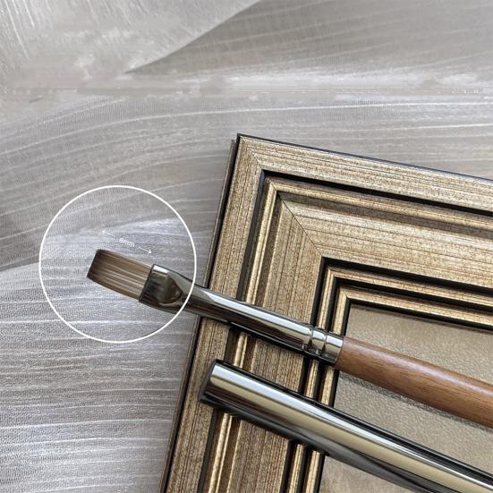 Štětce na nehtové umění s dřevěnou rukojetí Dámské Designové Malířské štětce DIY Manikúra Umělecké pero Štětce na gel pro prodlužování nehtů Nástroje