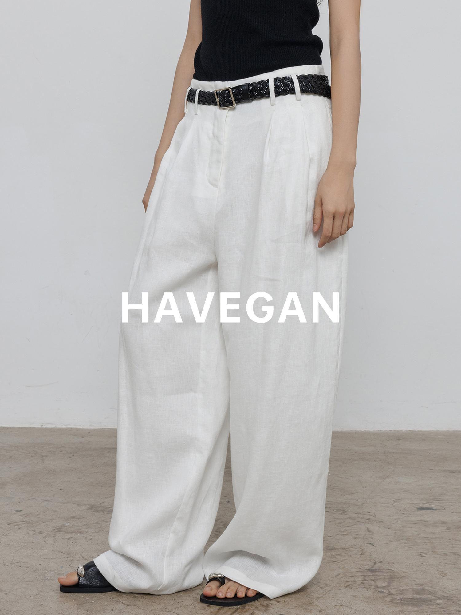 100% Linen High Waist Wide Leg Women s Casual Summer Pants 2026 L