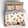 Whimsical gingerbread holiday dreams. Bedding sets Duvet covers Pillowcases(1* Duvet Cover 2* Pillowcases without duvet insert)