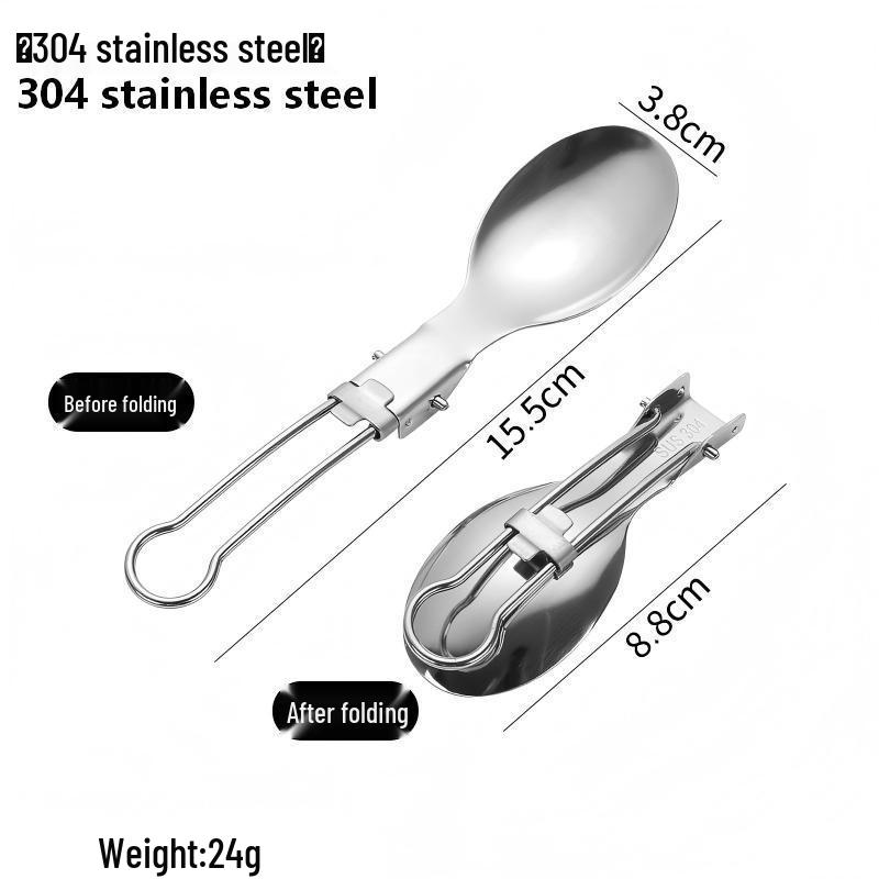 Liang Sheng Ultra-light Titanium Folding Cutlery Set: Spoon, Fork, Chopsticks for Camping, Picnic, Travel, and Hiking.