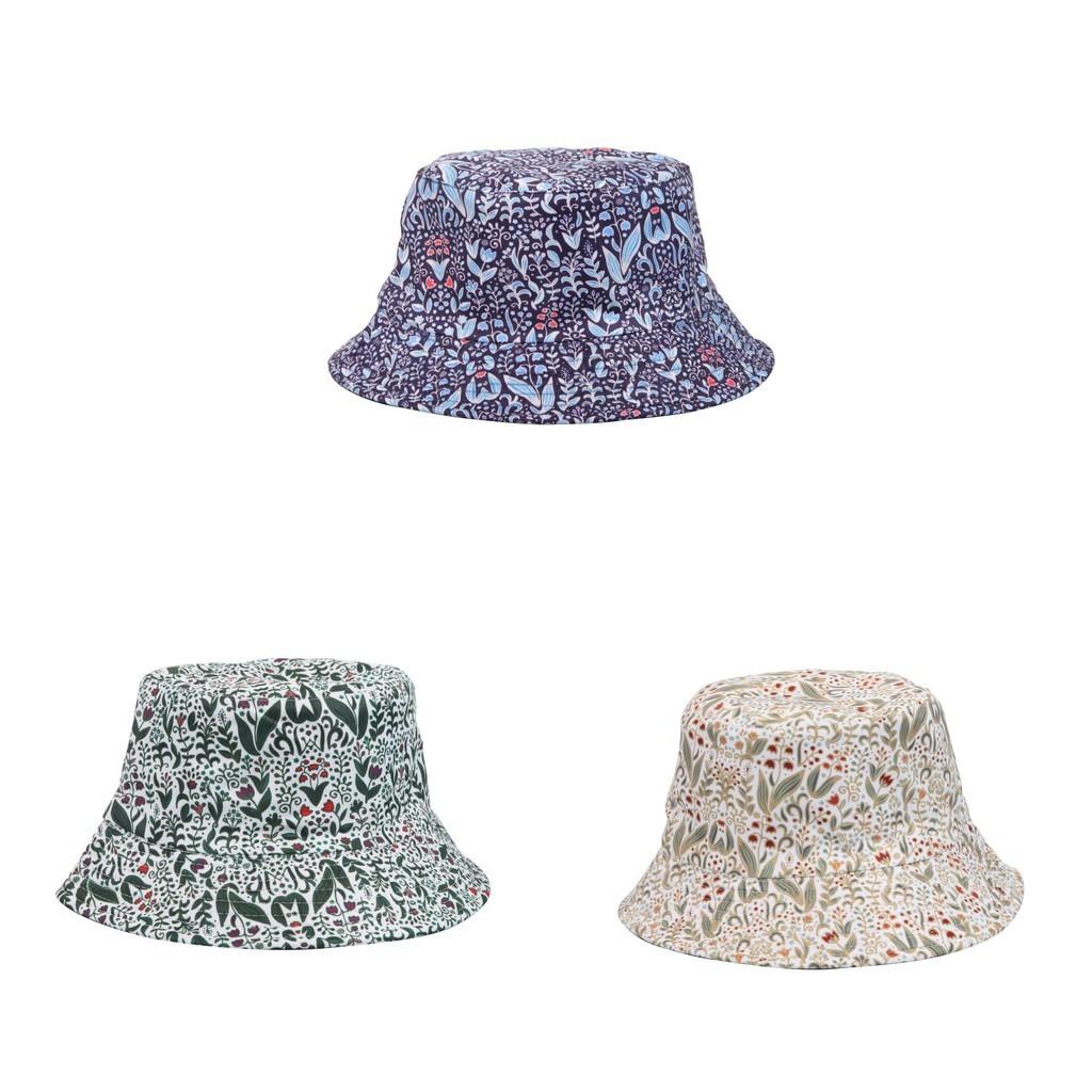 Stylish Floral Print Fisherman Hat Sun Protection Beach Bucket Hat