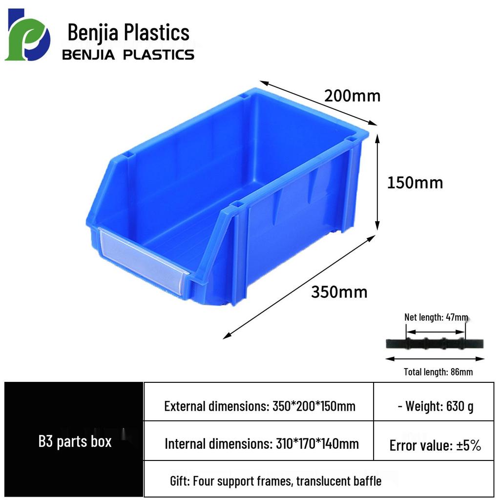 Large Wall-Mounted Plastic Screw Organizer with Compartments