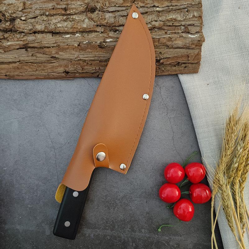 Handmade Chef Knife Meat Cleaver Stainless Steel Traditional Wood Handle Chinese Slaughter Knives