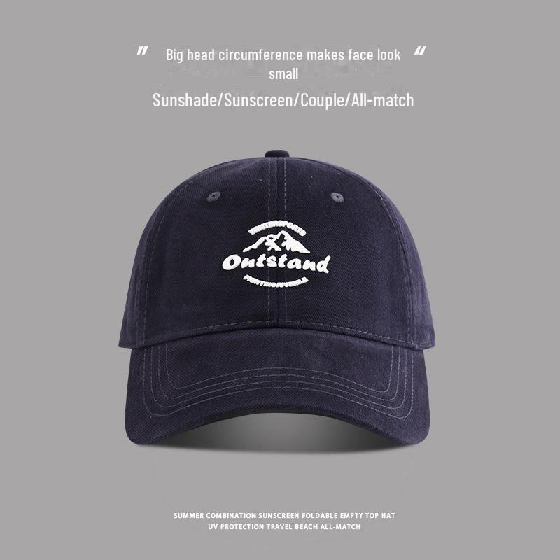 Șapcă de baseball brodată: Croială supradimensionată pentru femei, coroană adâncită, stil versatil pentru bărbați și femei, design cu cioc de rață mic