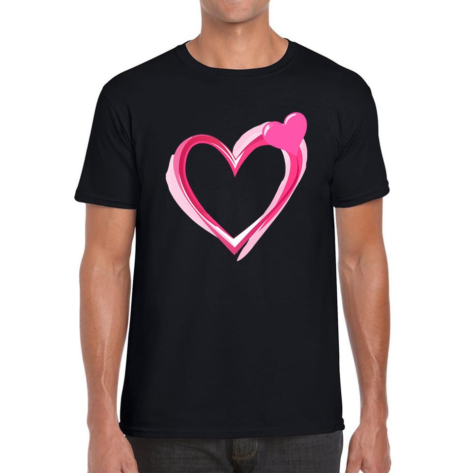 Valentines Day Heart Mens T Shirt Womens Tops Tees 2XL