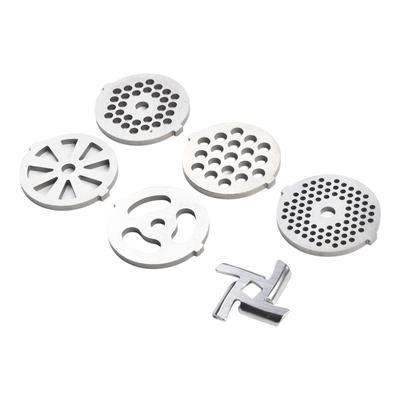 Kitchen Meat Grinder Mixer Plate Discs Kit Accessories Stainless Steel