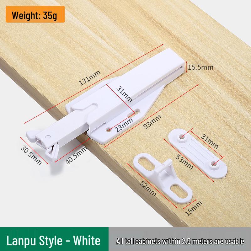 Magnetic Push-to-Open Door Catch - Handle-Free Rebounder for Wardrobes and Drawers.