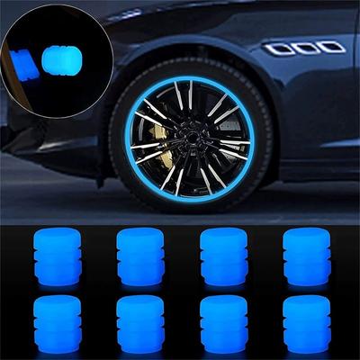 Universal Luminous Tire  Caps, Fluorescent   Covers, Glow Tire Caps for Cars, Motorcycles, Bikes, and Electric Scooters