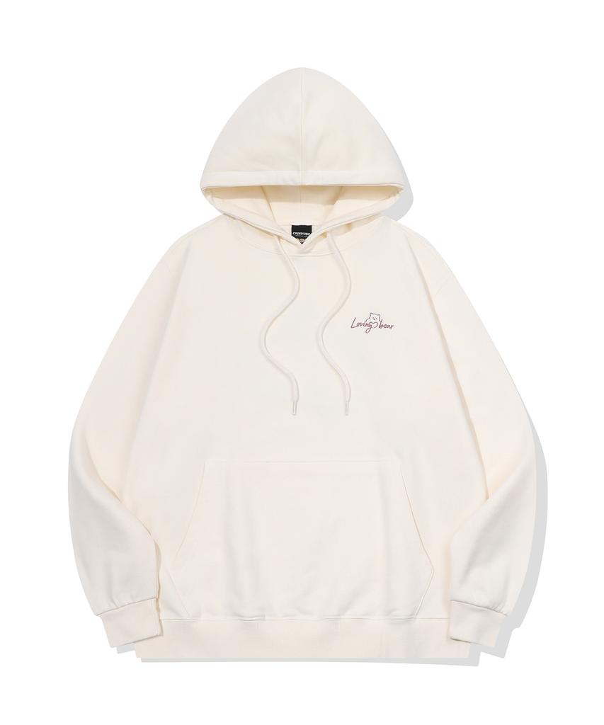 CPGN STUDIO Loving Bear Embroidered Hoodie Cream