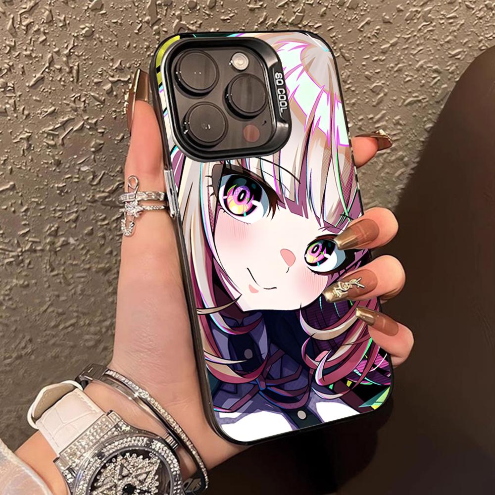 Danganronpa Chiaki Nanami Handyhülle für iPhone 17 16 15 14 13 12 11 X XR XS Air Pro Max Plus Schwarze Bunte Silberne Hülle