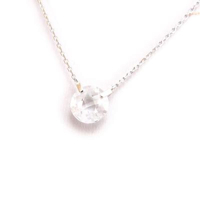 [J9558] - White 'Linda' Silver Necklace
