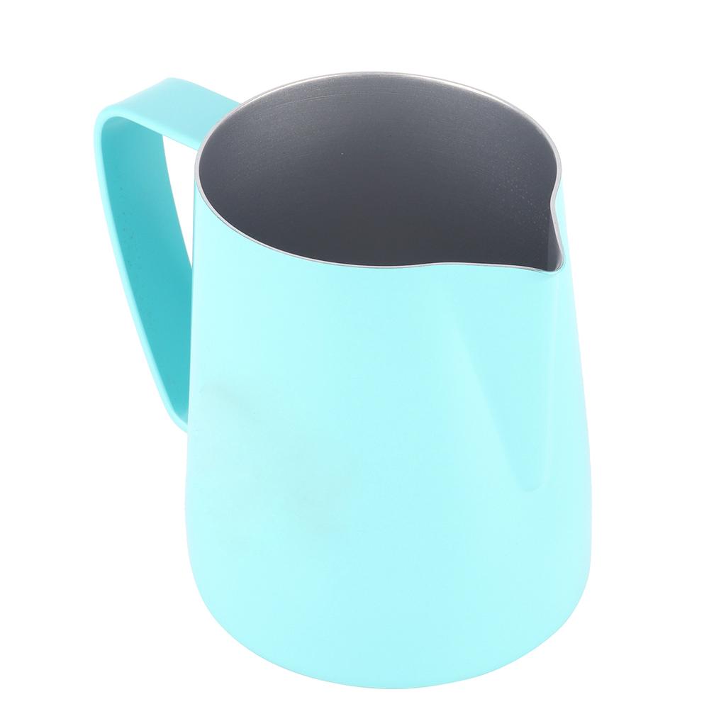 Kávová napěňovací konvička s výlevkou Nerezová konvička na mléko pro domácí kavárnu Mátově zelená 600 ml