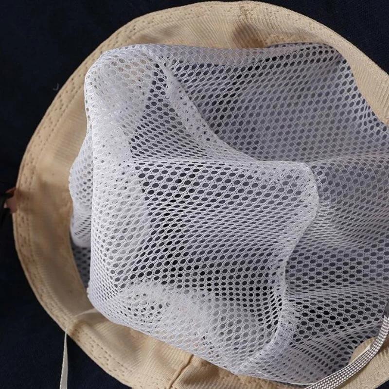 Ladies Summer Japanese Cotton and Linen Fisherman's Hat Folding Outdoor Sun Visor with Large Brim