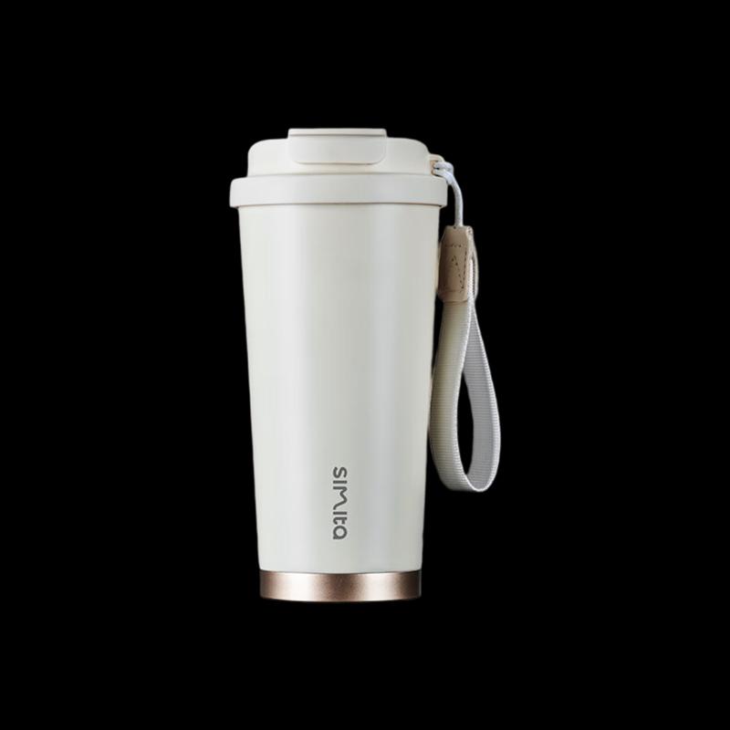 Schmidt 316 Stainless Steel Insulated Coffee Mug with Straw, 500ml