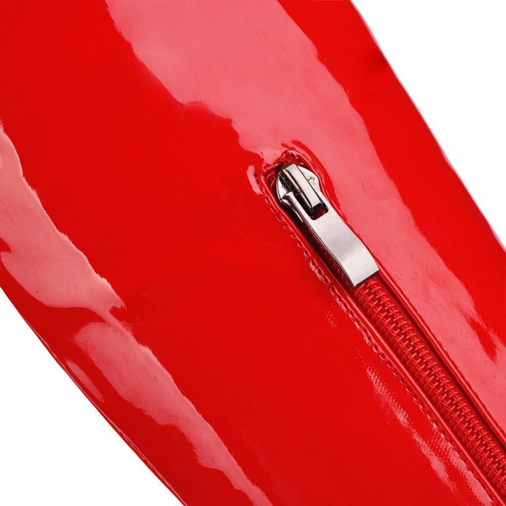 Stretch Thigh High Boots for Women Over the Knee Long Booties Sexy Stilettos High Heels Pointed Toe Patent Leather Shoes