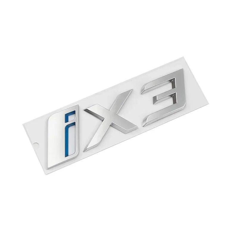 

Задний багажник автомобиля с буквами, логотипами, значками, эмблемами, наклейками для IX3 G08 silver