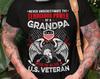 Grandpa US Veteran T-shirt: Patriotic Military Gift